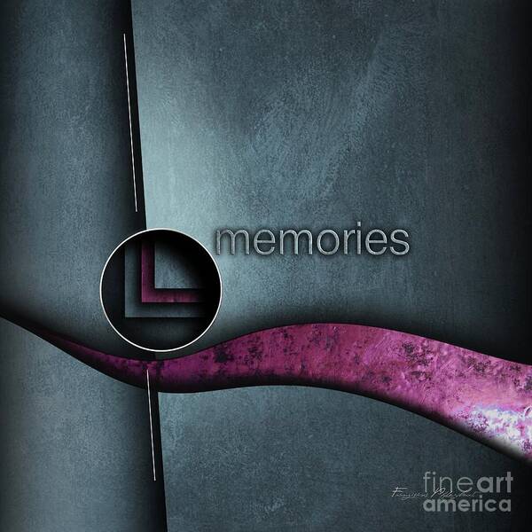 Gray Poster featuring the painting Memories by Franziskus Pfleghart