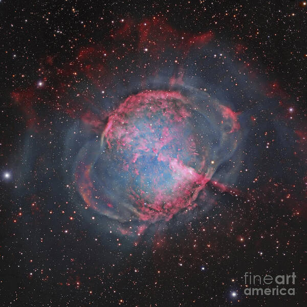 Square Image Poster featuring the photograph Messier 27, The Dumbbell Nebula by Robert Gendler