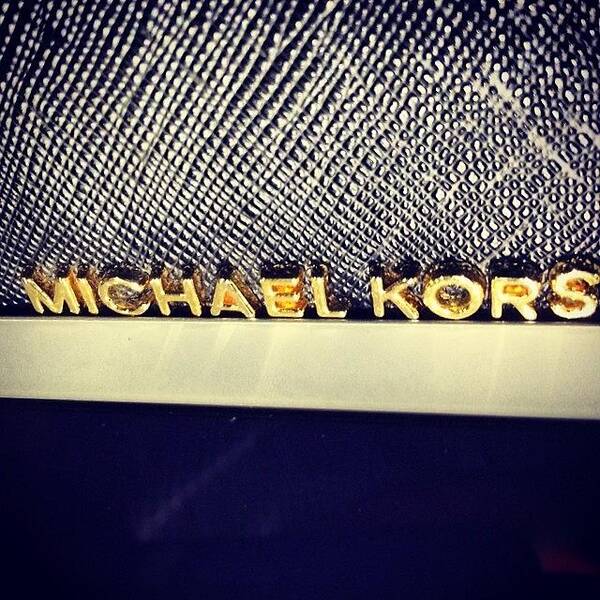 Leather Poster featuring the photograph @michaelkors #michaelkors #design by Jason MA