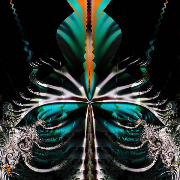 Jim Pavelle Fine Art Poster featuring the digital art Martian Migraine by Jim Pavelle