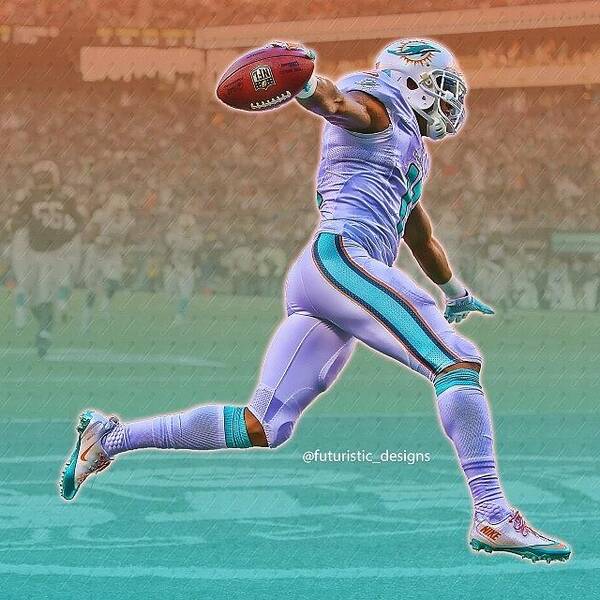 Mikewallace Poster featuring the photograph #mikewallace #miami #dolphins #nfl by Futuristic Designs