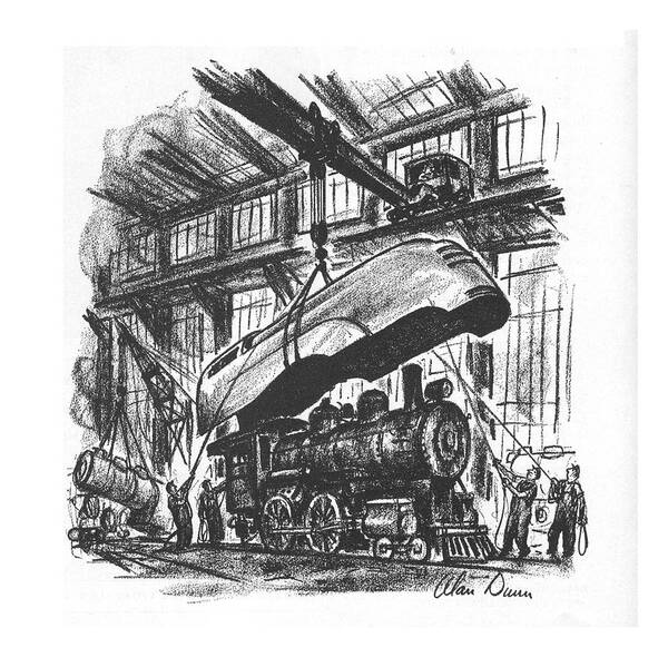 108373 Adu Alan Dunn Poster featuring the drawing New Yorker May 8th, 1937 by Alan Dunn