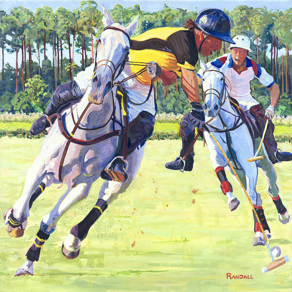 Polo Poster featuring the painting Nooo by David Randall