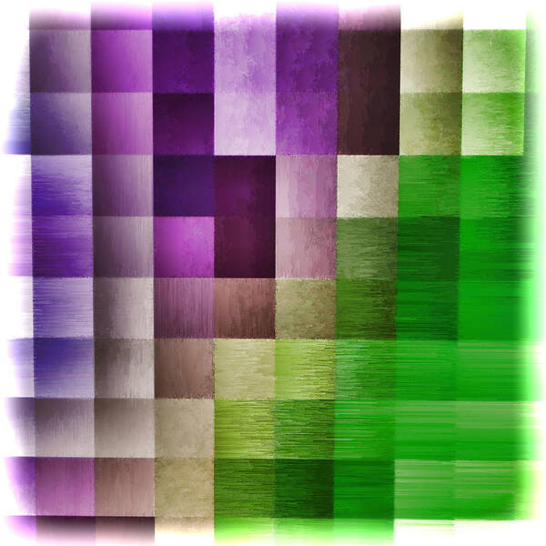 Abstract Poster featuring the digital art Out Of Square...four by Tom Druin