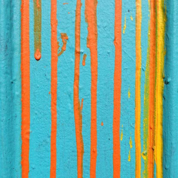 Colorful Poster featuring the photograph Paint Drips by Julie Gebhardt