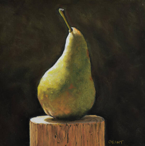 Pear Poster featuring the painting Pear by Joanne Grant