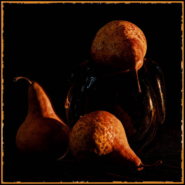 Pears Poster featuring the photograph Pears by Andrei SKY