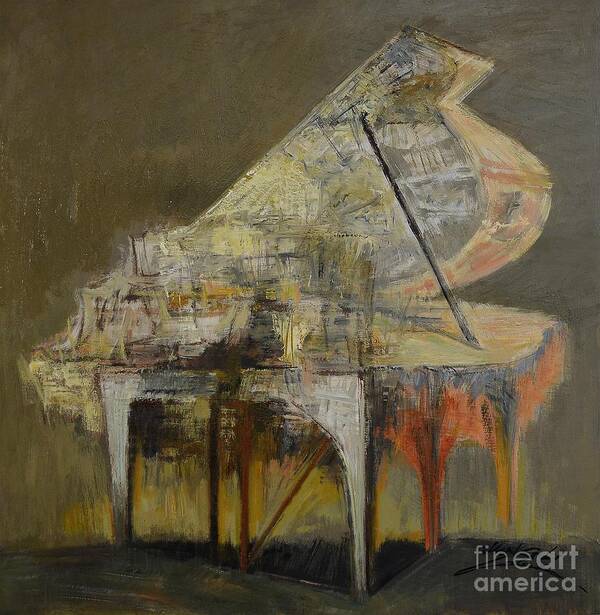 Piano Poster featuring the painting piano No.33 by Zheng Li
