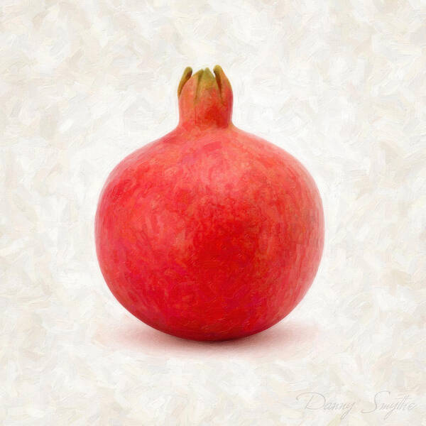 Pomegranate Poster featuring the painting Pomegranate by Danny Smythe