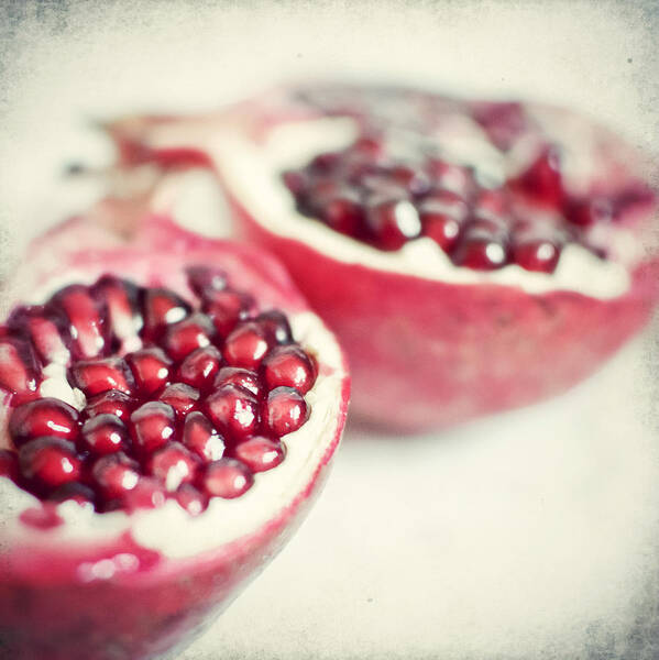 Pomegranate Poster featuring the photograph Pomegranate Love by Lupen Grainne