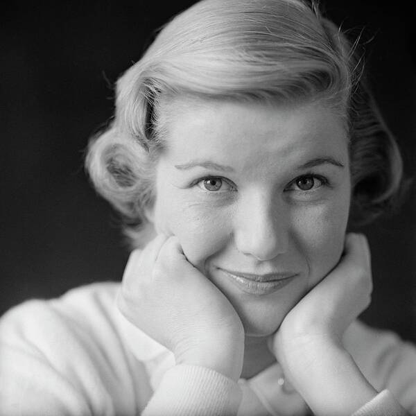 Head And Shoulders Poster featuring the photograph Portrait Of Barbara Bel Geddes by Frances McLaughlin-Gill