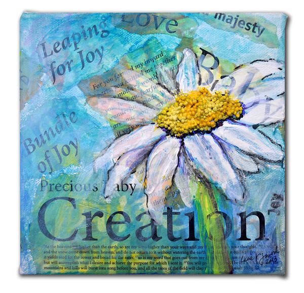 Baby Gift Poster featuring the painting Precious Baby Creation by Lisa Jaworski