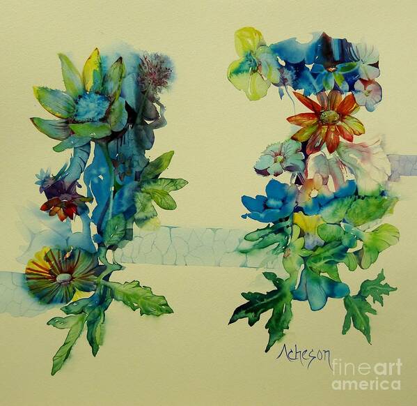 Flowers Poster featuring the painting Profusion by Donna Acheson-Juillet