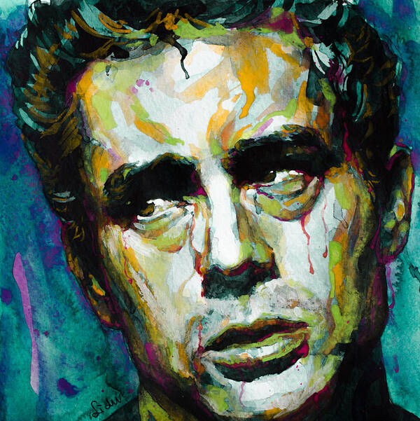 James Dean Poster featuring the painting Rebel Without A Cause 4 by Laur Iduc