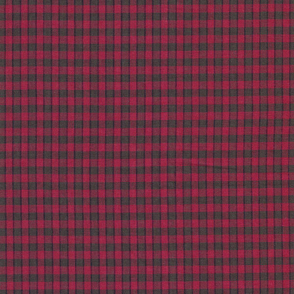 Pattern Poster featuring the photograph Red And Black Plaid Pattern Textile Background by Keith Webber Jr