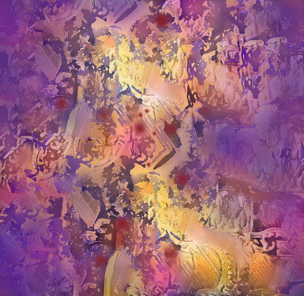 Abstract Poster featuring the digital art Rhumba by Ian MacDonald