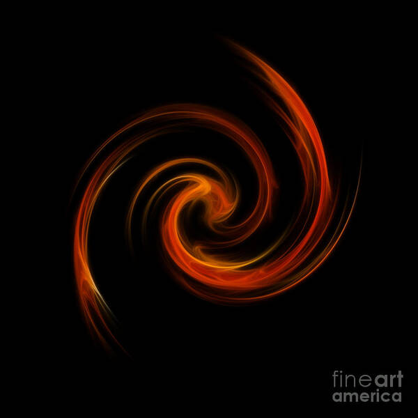 Digital Poster featuring the digital art Ring Of Fire by Yvonne Johnstone