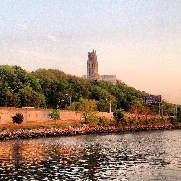 Nyc Poster featuring the photograph Riverside Church From The #hudsonriver by Luis Alberto