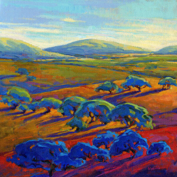 California Poster featuring the painting Rolling Hills 2 by Konnie Kim