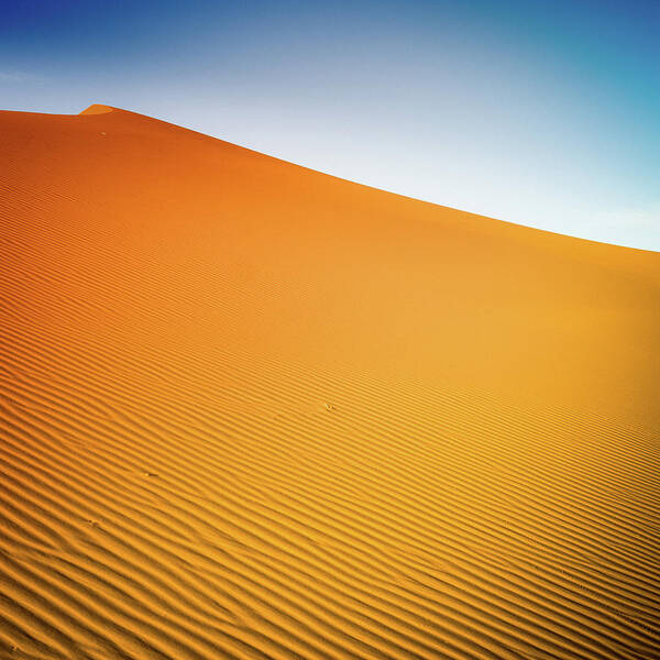 Scenics Poster featuring the photograph Sahara Desert Sand Dunes by Moreiso