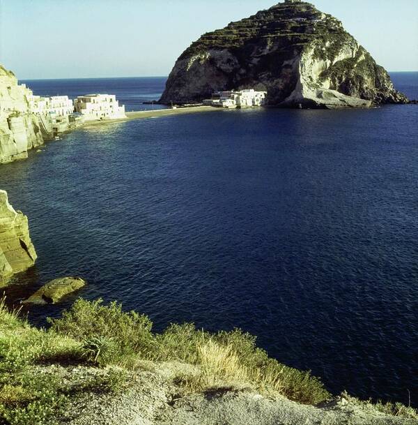 Travel Poster featuring the photograph Sant'angelo Village On Ischia by Horst P. Horst