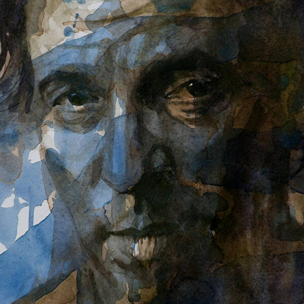 Bruce Springsteen Poster featuring the painting Shackled and Drawn by Paul Lovering