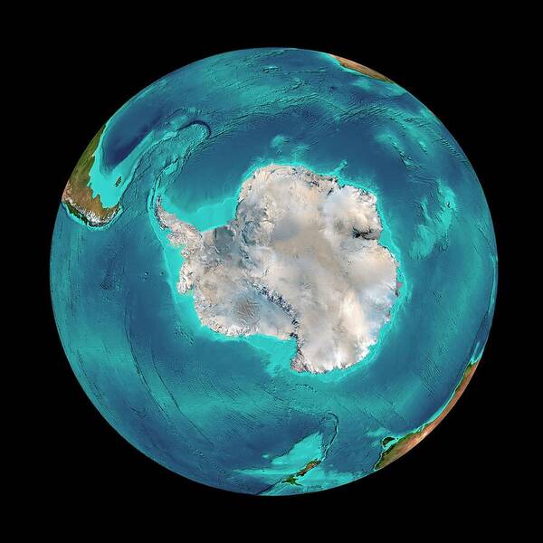 Earth Poster featuring the photograph Southern Ocean by Martin Jakobsson/science Photo Library