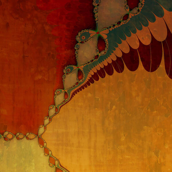 Fractal Art Poster featuring the photograph Southwestern Sunset II by Bonnie Bruno
