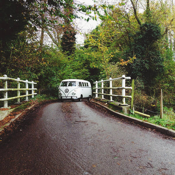 Automobile Poster featuring the photograph Splitscreen Over Tewin Bridge II by Gemma Knight