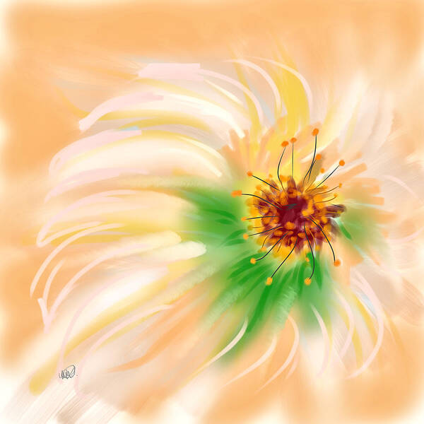Ipad Poster featuring the painting Spring Flower by Angela Stanton