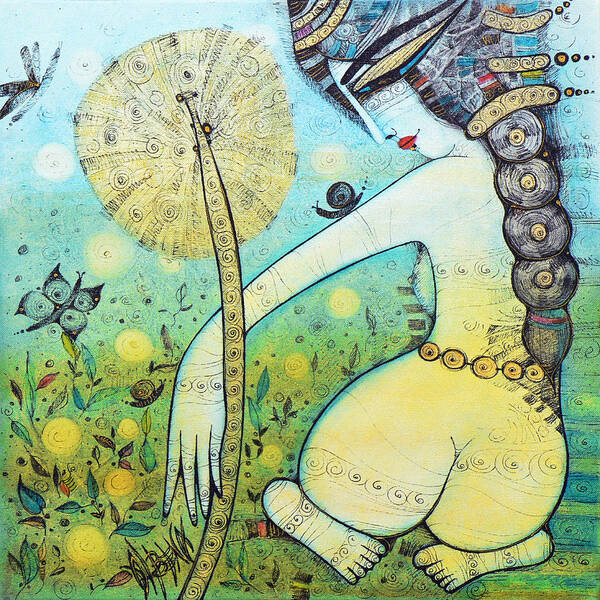 Albena Poster featuring the painting Springtime by Albena Vatcheva