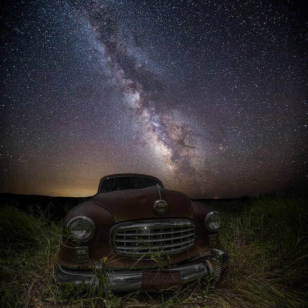 Nash Motors Poster featuring the photograph Stardust and Rust Nash Motors by Aaron J Groen