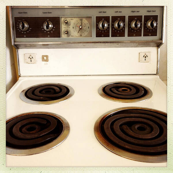 Appliance Poster featuring the photograph Stove top by Les Cunliffe