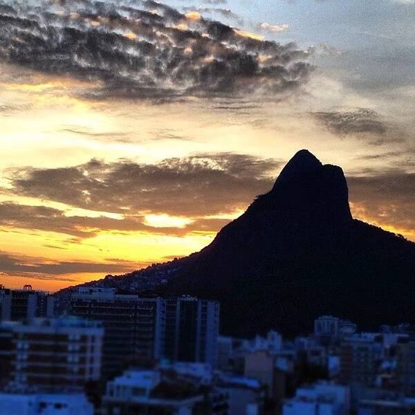  Poster featuring the photograph Sunset Leblon/ Rio de Janeiro by Ester Monteiro