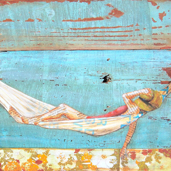 Hammock Poster featuring the mixed media The Activity of Soul Resting by Danny Phillips