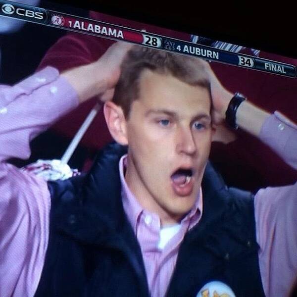  Poster featuring the photograph The Look Alabama Fans Make When Their by Mark Wesley Pritchard
