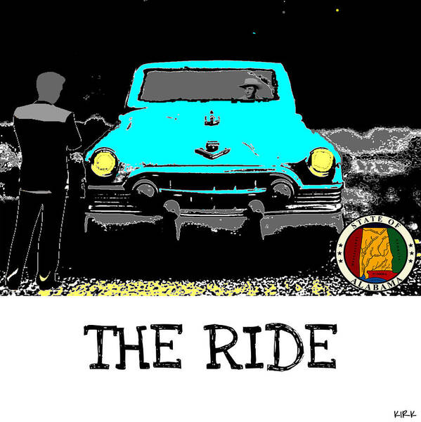 Hank Williams Poster featuring the digital art The Ride by Jacob Kirk