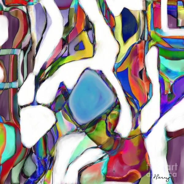 Abstract Art Prints Poster featuring the digital art The Underdog by D Perry