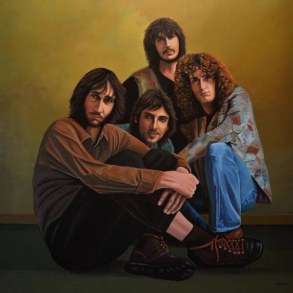 The Who Poster featuring the painting The Who by Paul Meijering
