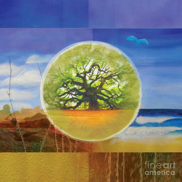 Oak Tree Poster featuring the painting Truths by Shelley Myers