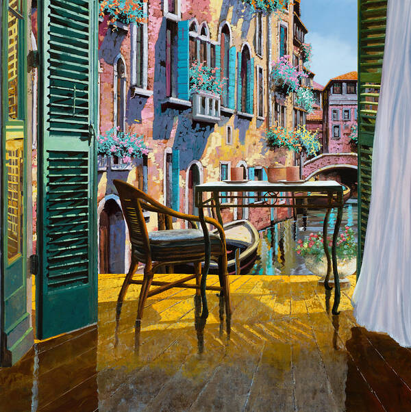 Venice Poster featuring the painting Un Soggiorno A Venezia by Guido Borelli