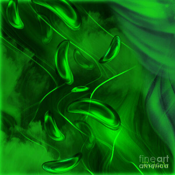 Unconditional Love Poster featuring the digital art Unconditional love - abstract art by Giada Rossi by Giada Rossi