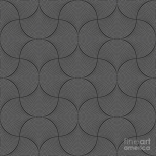 Fancy Poster featuring the digital art Vector Abstract Seamless Wavy Pattern by L. Kramer