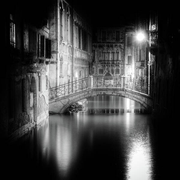 Bw Poster featuring the photograph Venice by Tanja Ghirardini