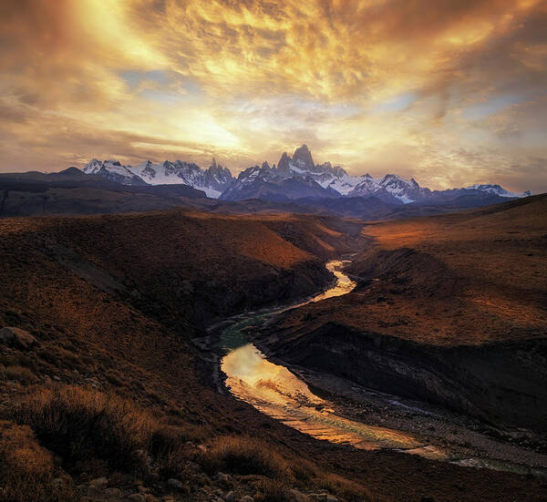Patagonia Poster featuring the photograph View From The Gorge by Yan Zhang