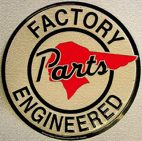 Vintage Factory Parts Engineered Metal Sign Poster featuring the digital art Vintage Factory Parts Engineered Metal Sign by Marvin Blaine