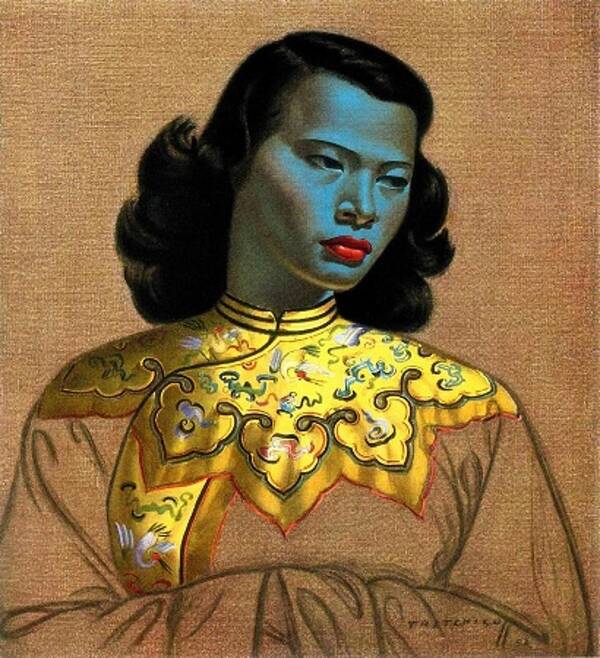 Vladimir Poster featuring the painting Vladimir Tretchikoff's 'The Chinese Girl, The Green Lady' by Krystal 