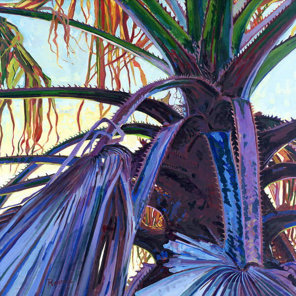 Palm Poster featuring the painting Washingtonia by David Randall