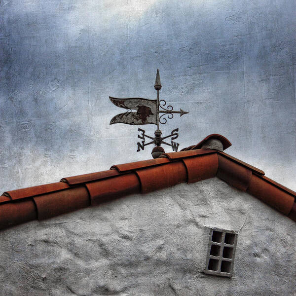Weathervane Poster featuring the photograph Weathered Weathervane by Carol Leigh