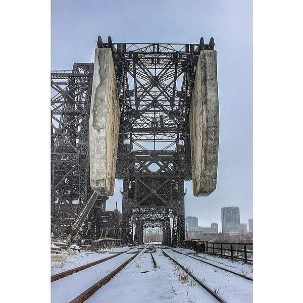  Poster featuring the photograph Weight-ing. A Classic Bascule Bridge by James Roach